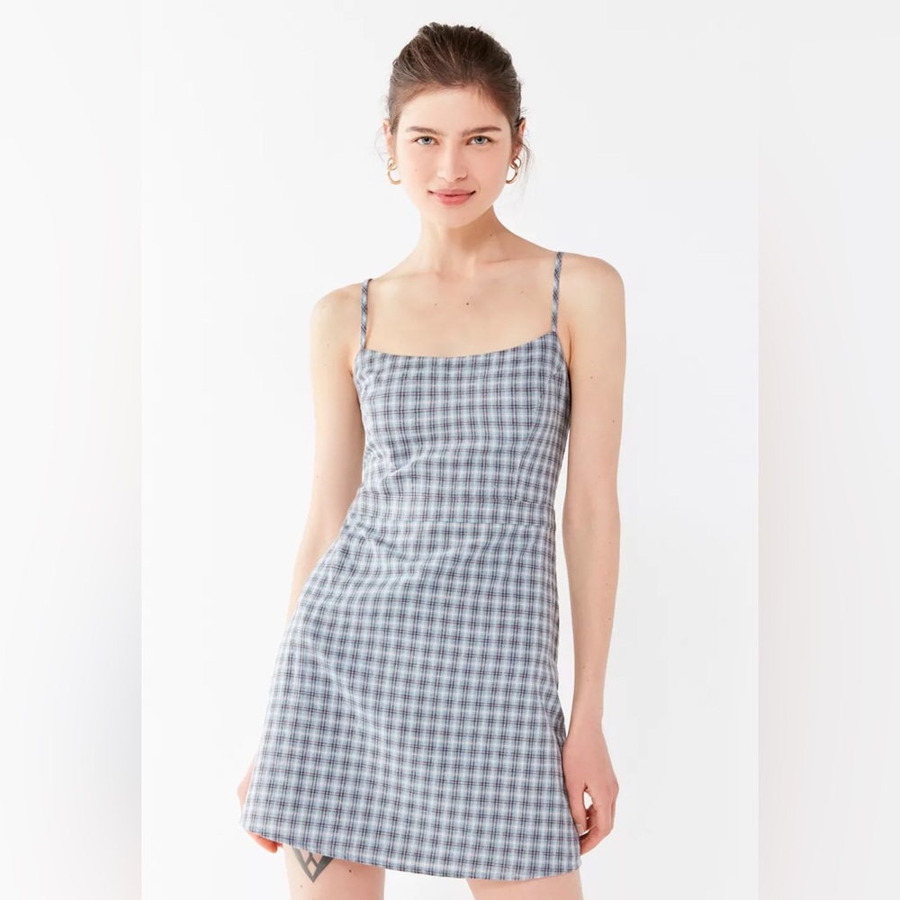 Urban Outfitters Emma Plaid Mini Dress